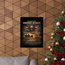 Load image into Gallery viewer, Matte Poster - Operation Inherent Resolve - The Mission Continues