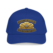 Load image into Gallery viewer, Mid Profile Baseball Cap - USCG - Tactical Law Enforcement w txt - 3D - Enhanced