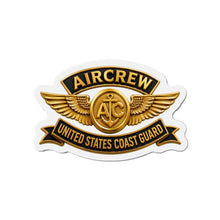 Load image into Gallery viewer, Die-Cut Magnet - USCG - Aircrew Badge w txt - 3D - Enhanced