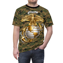 Load image into Gallery viewer, AOP - USMC Camouflage Pattern w Eagle Globe Anchor