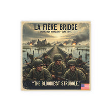 Load image into Gallery viewer, Indoor and Outdoor Silk Posters - 82nd Airborne at the La Fière Bridge