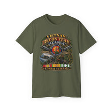 Load image into Gallery viewer, Unisex Ultra Cotton Tee - RECON TEAM - Recon Team Alaska - CCN - Vietnam - Combat Vet - 3D - Enhanced