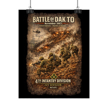 Load image into Gallery viewer, Rolled Posters - 4th Infantry Division - Battle of Dak To - 1967