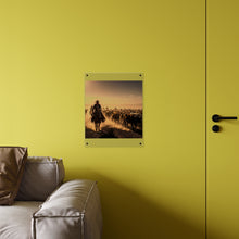Load image into Gallery viewer, Acrylic Wall Art Panel - Dirty, dusty cattle drive in the Old West