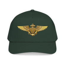Load image into Gallery viewer, Mid Profile Baseball Cap - USCG - Aviator Badge wo txt - 3D - Enhanced