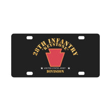 Load image into Gallery viewer, Army - 28th Infantry Division - Keystone - SSI wo Stars X 300 Classic License Plate
