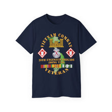 Load image into Gallery viewer, Unisex Ultra Cotton Tee - Vietnam Combat Veteran w 20th Engineer Brigade SSI - Dong Tam X 300