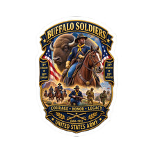 Load image into Gallery viewer, Kiss-Cut Stickers - Overall Buffalo Soldiers Tribute - 3D - Enhanced