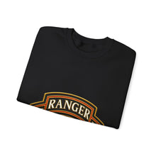Load image into Gallery viewer, Crewneck Sweatshirt - Army - 1st Ranger Battalion - Ranger Scroll - 3D - Enhanced