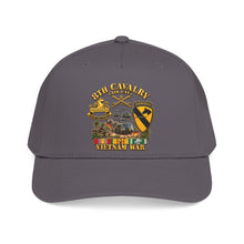 Load image into Gallery viewer, Mid Profile Baseball Cap - Army - 8th Cavalry (Air Cav) - 1st Cav Division w VN SVC - 3D - Enhanced