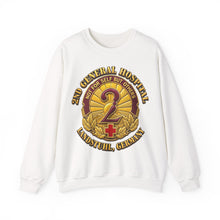 Load image into Gallery viewer, Crewneck Sweatshirt - Army - 2nd General Hospital - Landstuhl Germany - 3D - Enhanced