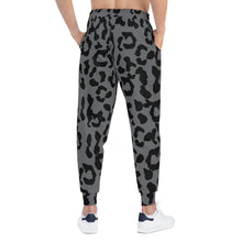 Load image into Gallery viewer, Athletic Joggers (AOP) - Leopard Camouflage - Battleship Color