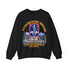 Load image into Gallery viewer, Crewneck Sweatshirt - 172nd Infantry Brigade - Ft Richardson, Alaska - 3D - Enhanced