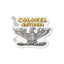 Load image into Gallery viewer, Die-Cut Magnet - Colonel - Retired - 3D - Enhanced