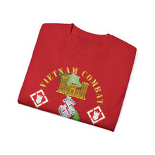 Load image into Gallery viewer, Unisex Ultra Cotton Tee - Vietnam Combat Veteran w 20th Engineer Brigade SSI - Dong Tam X 300