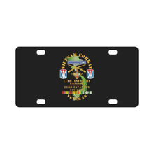 Load image into Gallery viewer, Army - Vietnam Combat Infantry Vet w 11th Inf Bde (light) - SSI X 300 Classic License Plate