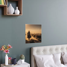 Load image into Gallery viewer, Indoor and Outdoor Silk Posters - Dirty, dusty cattle drive in the Old West