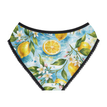 Load image into Gallery viewer, Women's Briefs - Lemon blossom watercolor pattern