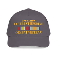 Load image into Gallery viewer, Mid Profile Baseball Cap - Opn Inherent Resolve (OIR) SVC Bar - Combat Veteran - DTF