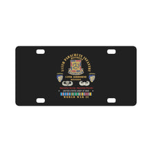 Load image into Gallery viewer, Army - 515th Parachute Infantry Regiment - DUI - 13th Airborne Div w Parachute - EUR SVC WWII X 300 Classic License Plate