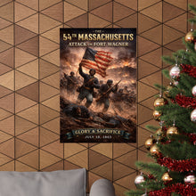 Load image into Gallery viewer, Matte Poster - 54th Massachusetts - Fort Wagner