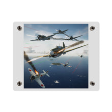 Load image into Gallery viewer, Acrylic Wall Art Panel - Curtis P-40 Kittyhawk w Machine Guns Blazing