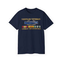 Load image into Gallery viewer, Unisex Ultra Cotton Tee - Army - Vietnam Veteran - Cbt Infantryman w CIB VN SVC - 3D X 300