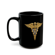 Load image into Gallery viewer, Black Mug (15oz) - Army Veterinary Corps Branch Insignia - 3D