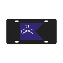 Load image into Gallery viewer, Army - Guidon - 2nd Bn 31st Infantry Classic License Plate