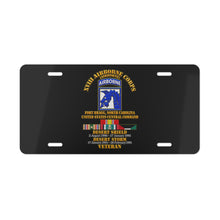 Load image into Gallery viewer, License Plate - XVIII Airborne Corps Desert Storm Ribbons - 3D - Transparent