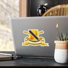 Load image into Gallery viewer, Kiss-Cut Vinyl Decals - Army - 14th Cavalry Regiment w Br - Ribbon