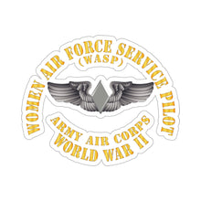 Load image into Gallery viewer, Kiss-Cut Stickers - WASP Wing (Women Air Force Service Pilot)