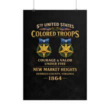 Load image into Gallery viewer, Rolled Posters - 5th USCT at New Market Heights - Shirt - Back