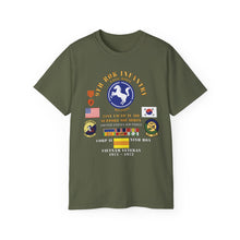 Load image into Gallery viewer, Unisex Tee, Military T-Shirt, Military Veteran Gift, Patriotic Shirt, Army Apparel - USAF - 21st Tactical Air Support Squadron - 9th Infantry Division - ROK w VN SVC - V3 - Personal - V1 X 300