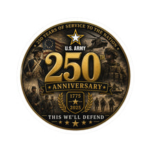 Load image into Gallery viewer, Kiss-Cut Stickers - US Army - 250th Anniversary