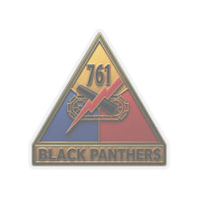 Load image into Gallery viewer, Kiss-Cut Stickers - SSI - 761st Tank Battalion SSI w Name Tape - 3D Enhanced