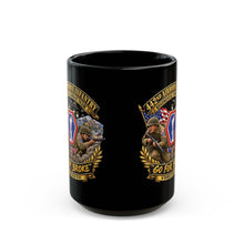 Load image into Gallery viewer, Black Mug (15oz) - Army - 442nd Airborne Infantry Regimental Combat Team - 3D - Enhanced with EUR WWII SVC