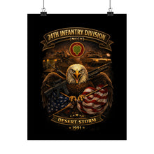 Load image into Gallery viewer, Matte Poster - 24th Infantry Division - Desert Storm