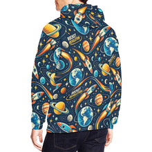 Load image into Gallery viewer, AOP Hoodie - Retro Rocket Revolution Space Pattern Men's All Over Print Hoodie (USA Size)