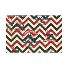 Load image into Gallery viewer, Gift Wrap Papers - Christmas Chevron Patterns - V1