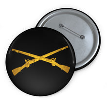 Load image into Gallery viewer, Custom Pin Buttons - Army - Infantry Branch wo Txt X 300