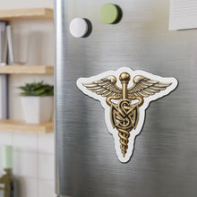 Load image into Gallery viewer, Die-Cut Magnet - Army Medical Service Corps (MS) Branch Insignia - 3D - Enhanced