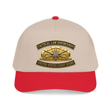 Load image into Gallery viewer, Mid Profile Baseball Cap - USCG - Tactical Law Enforcement w txt - 3D - Enhanced