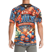 Load image into Gallery viewer, Independence Day Men's All Over Print Crew Neck T-Shirt