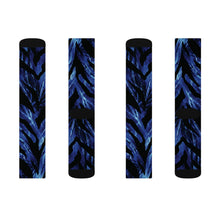 Load image into Gallery viewer, Sublimation Socks - Electric Blue zebra glow