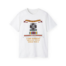 Load image into Gallery viewer, Unisex Ultra Cotton Tee - Army - 130th Station Hospital, Abilene, Texas - Ribbon - DUI w SVC WWII X 300