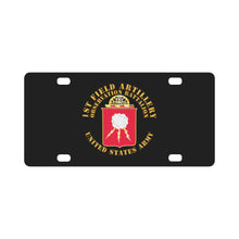Load image into Gallery viewer, Army - 1st Field Artillery Observation Battalion X 300 Classic License Plate