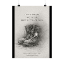 Load image into Gallery viewer, Matte Poster - Old Soldiers Never Die
