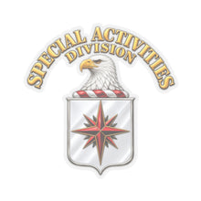 Load image into Gallery viewer, Kiss-Cut Stickers - Special Activities Division - COA - Central Intelligence Agency - 3D - Enhanced