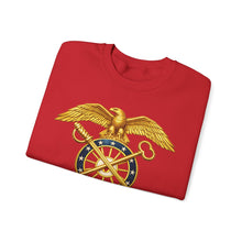 Load image into Gallery viewer, Crewneck Sweatshirt - Quartermaster Corps Branch Insignia - 3D - Enhanced